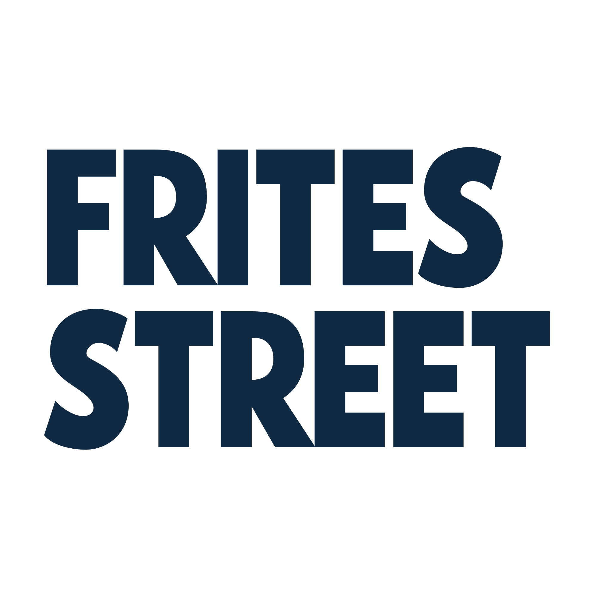 Frites Street Type Stack Blue